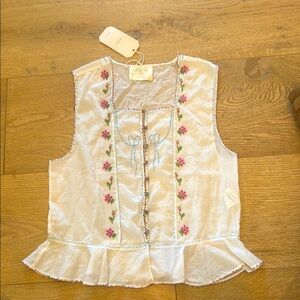 DOEN! NWT! Odelia Beaded Tank XS